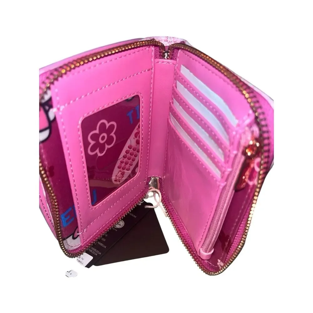 Loungefly HELLO KITTY Vintage TV Lenticular Mini Backpack Coin Bag & Zip Wallet